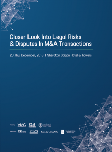 Workshop on Closer look into Legal risks & Disputes in M&A transactions